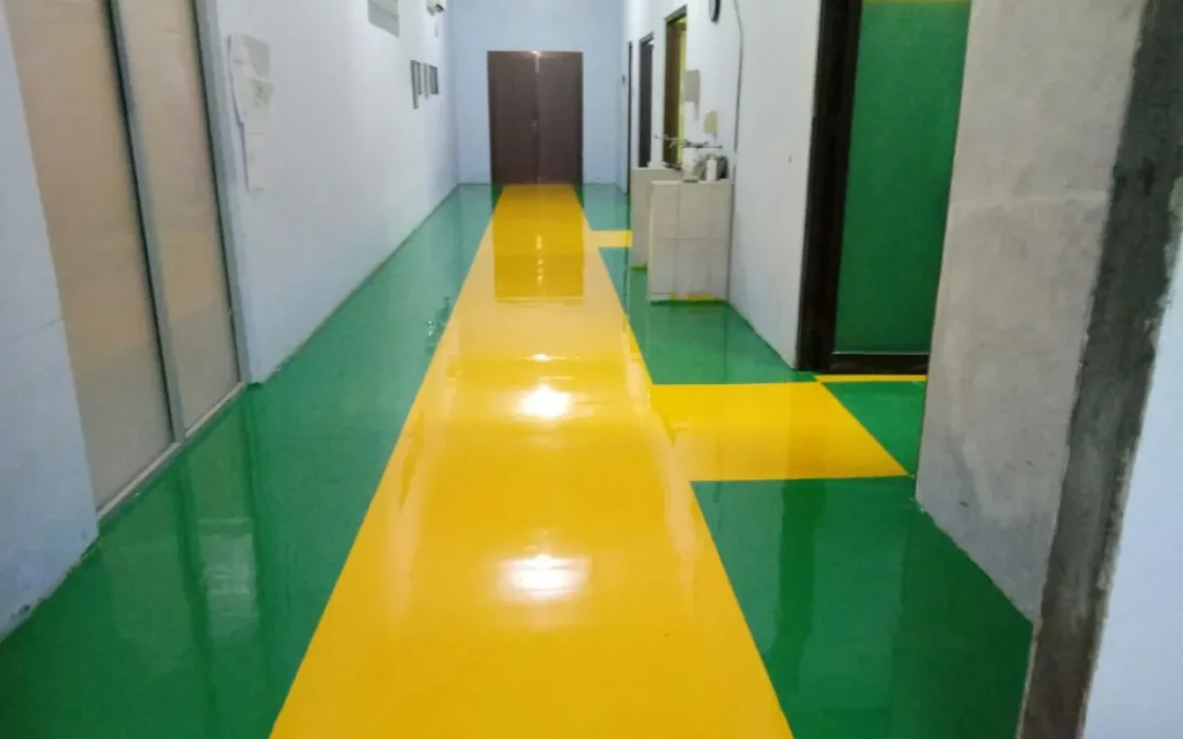 Penerapan Resin Epoxy Lantai Pergudangan